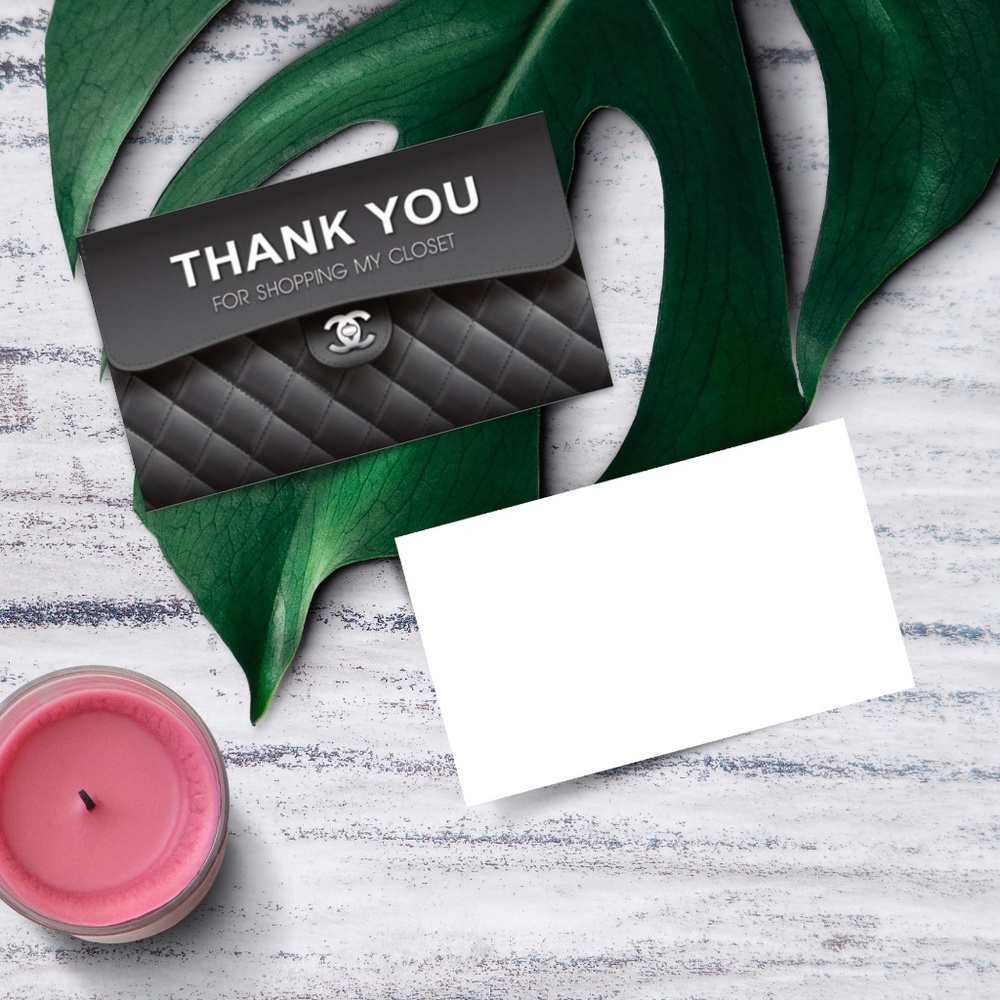 Fashion Bag Thank You Cards - Small (100) - Picture 2 of 4